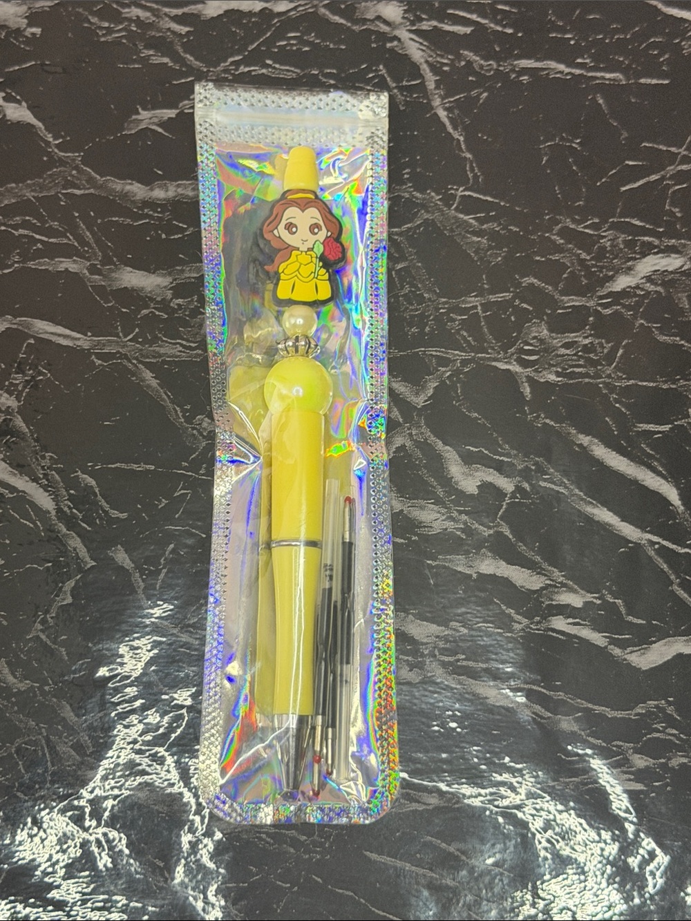 Belle Focal Bead Pen
Black and Blue ink